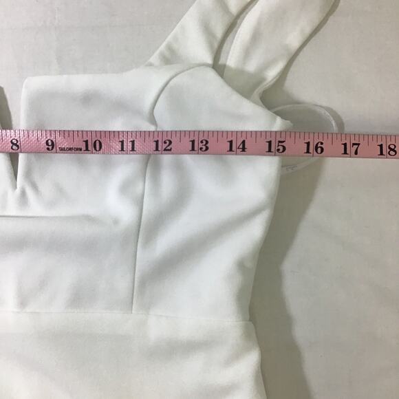 LULU'S S Everlasting Promise White Notched Backless Mermaid Dress NEW B111 *flaw - Picture 5 of 10